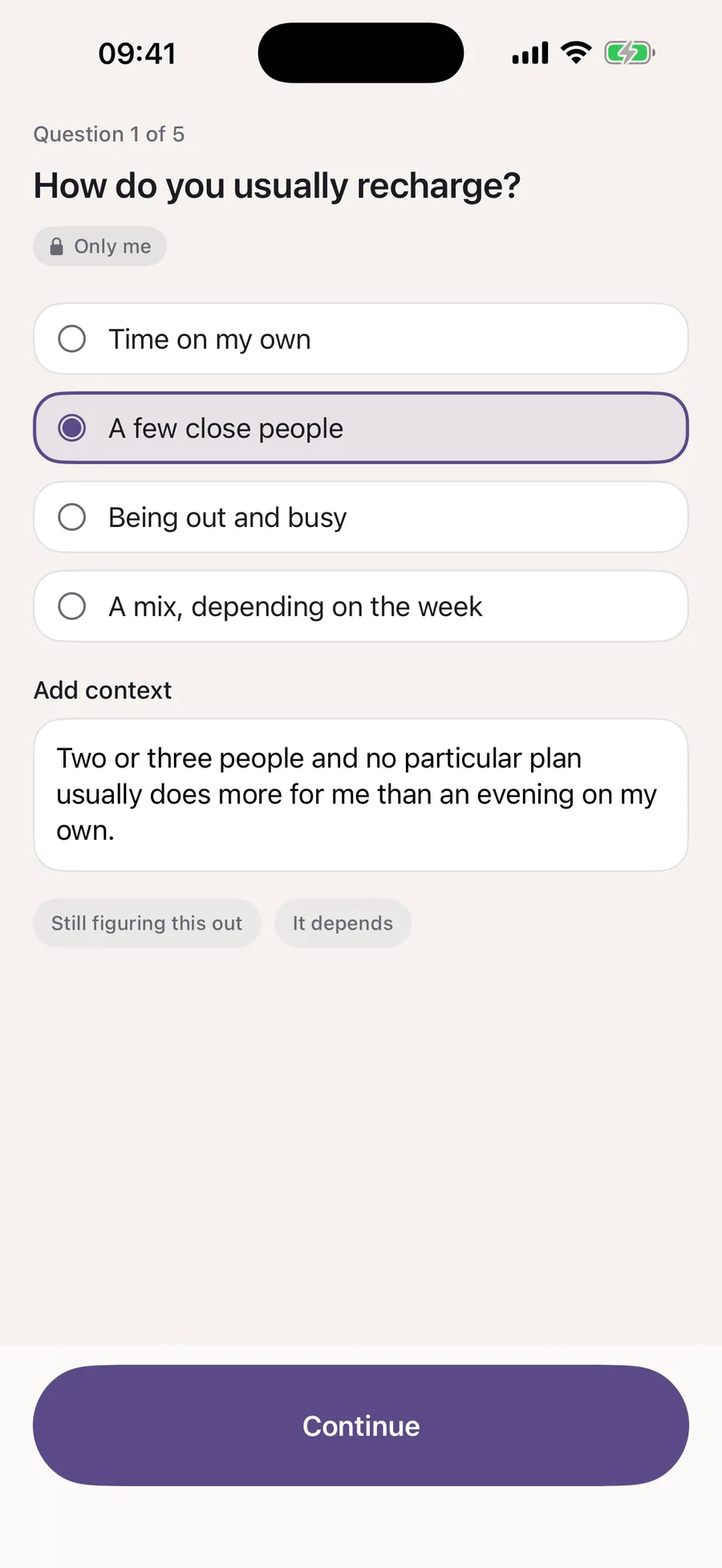 Known — Five short questions to start