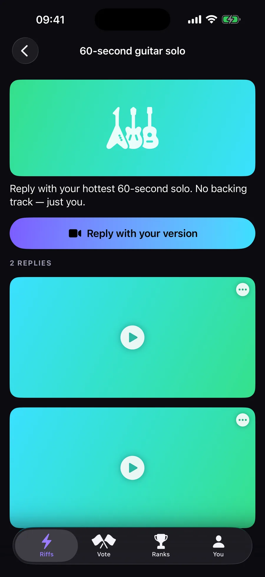 Riff — See a riff. Record yours.