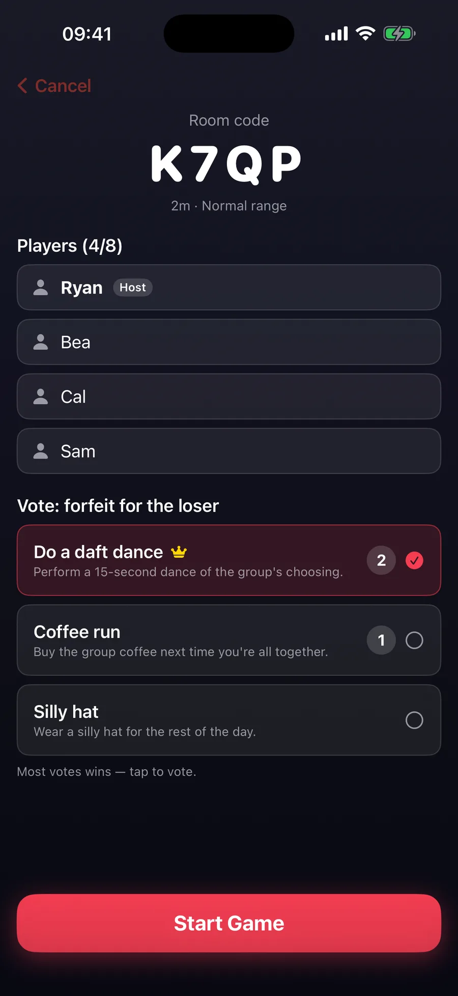You're It — Friends join with a code
